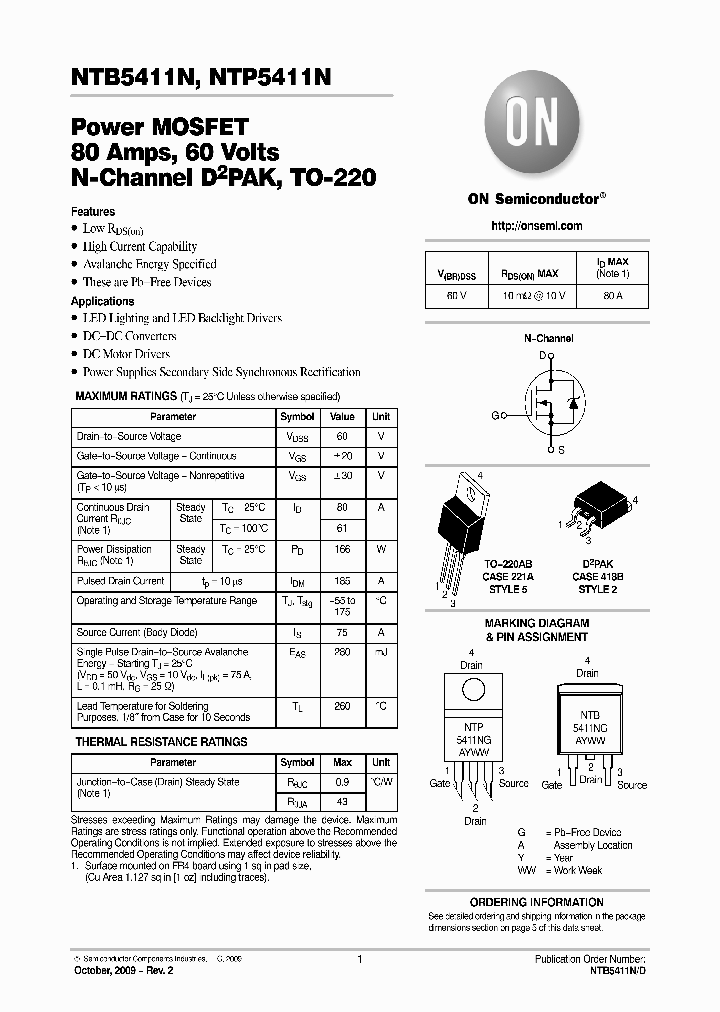 NTB5411N_4752891.PDF Datasheet