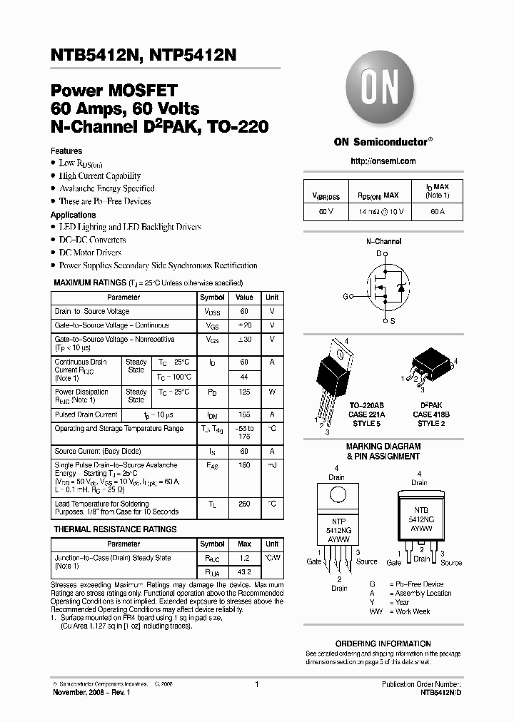 NTB5412N_4752893.PDF Datasheet