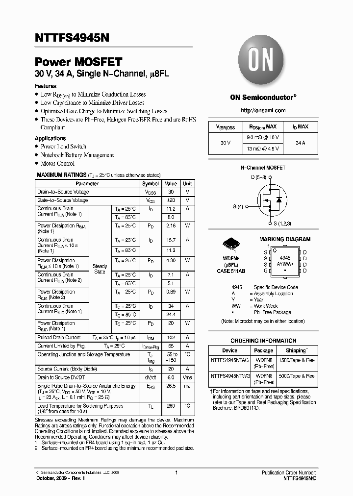 NTTFS4945NTWG_4581326.PDF Datasheet