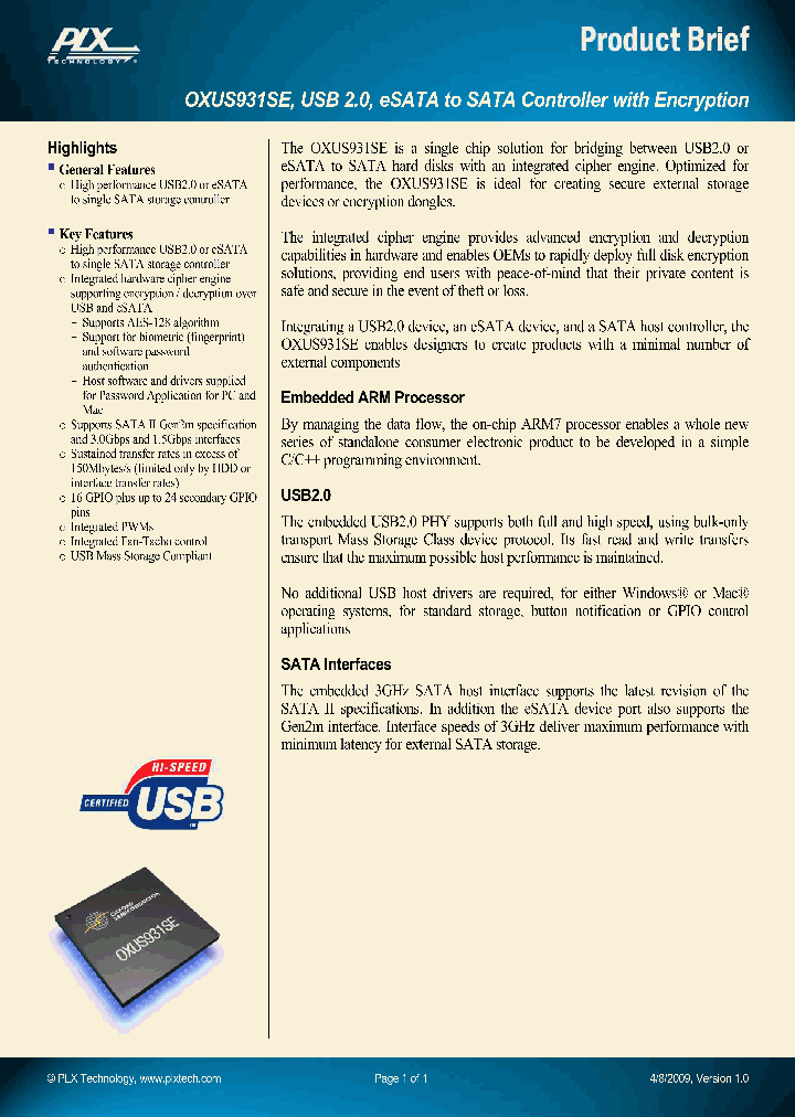 OXUS931SE_4808136.PDF Datasheet