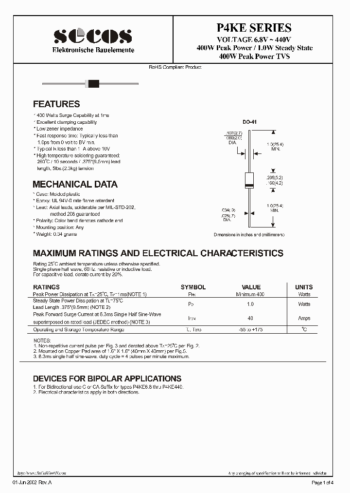 P4KE11_4436054.PDF Datasheet