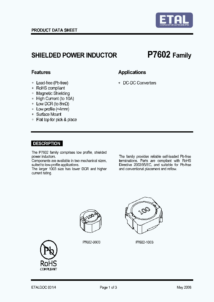 P7602-0603-100M_4413936.PDF Datasheet