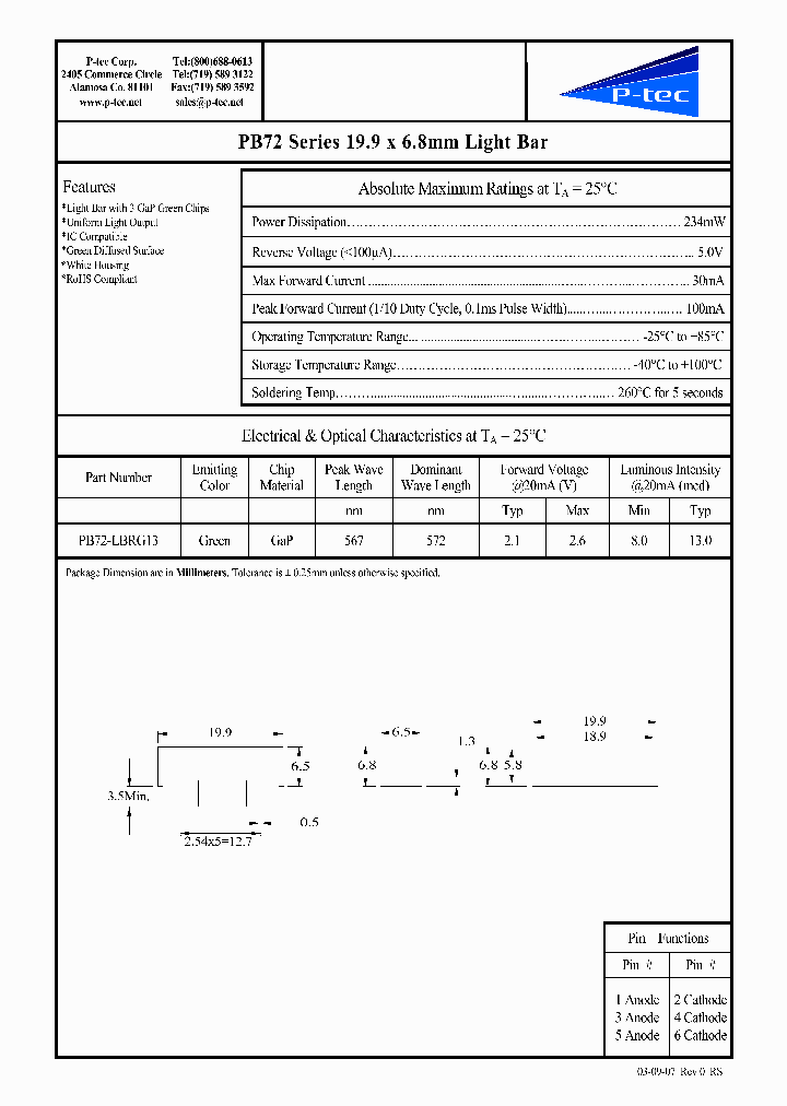 PB72-LBRG13_4501942.PDF Datasheet