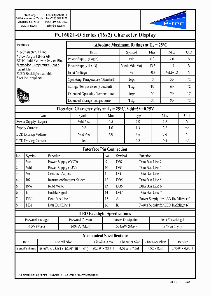PC1602F-O_4519771.PDF Datasheet