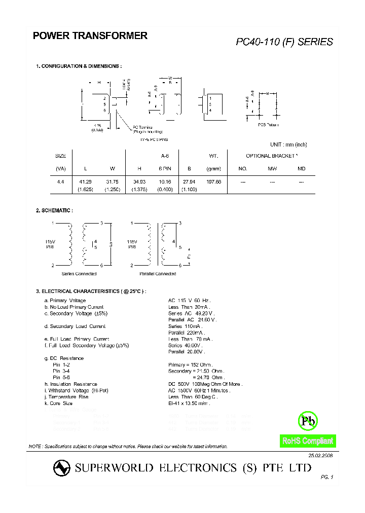 PC40-110_4775668.PDF Datasheet