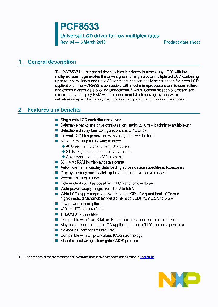 PCF8533_4792442.PDF Datasheet