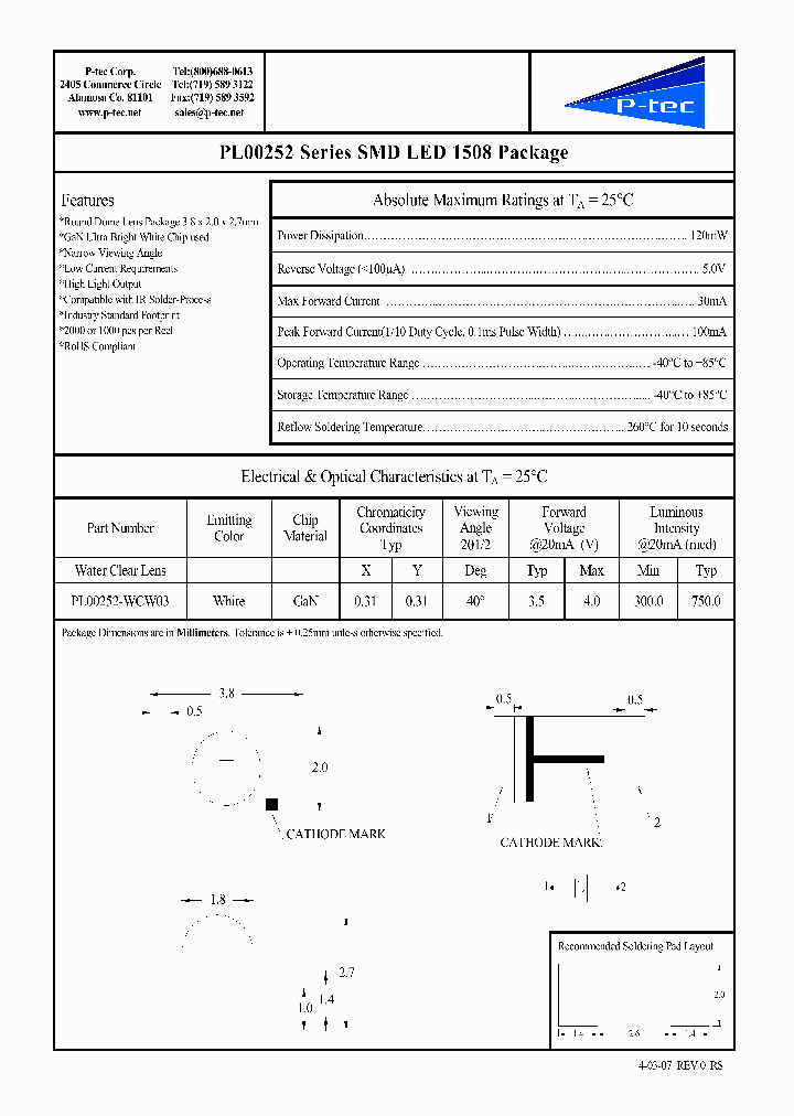 PL00252-WCW03_4729665.PDF Datasheet