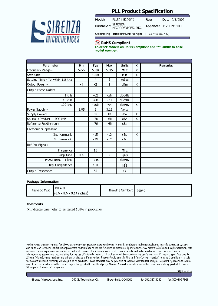 PLL801-5300_4358209.PDF Datasheet