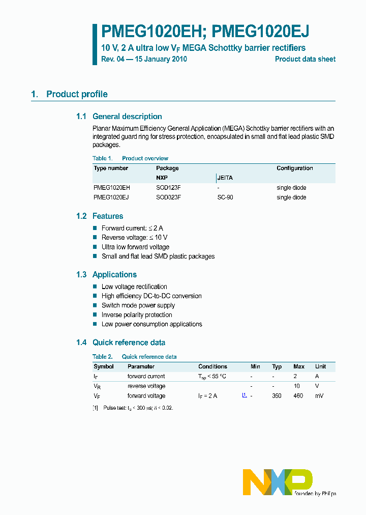 PMEG1020EH_4594912.PDF Datasheet