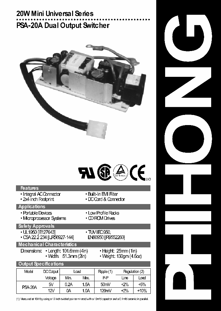 PSA-20A_4750701.PDF Datasheet