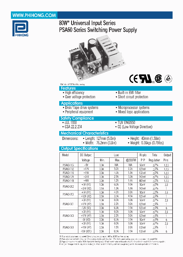 PSA60-301_4427634.PDF Datasheet