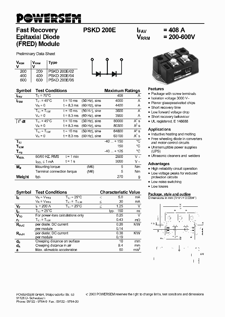 PSKD200E_4549918.PDF Datasheet