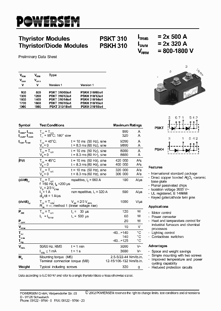 PSKH310_4562580.PDF Datasheet