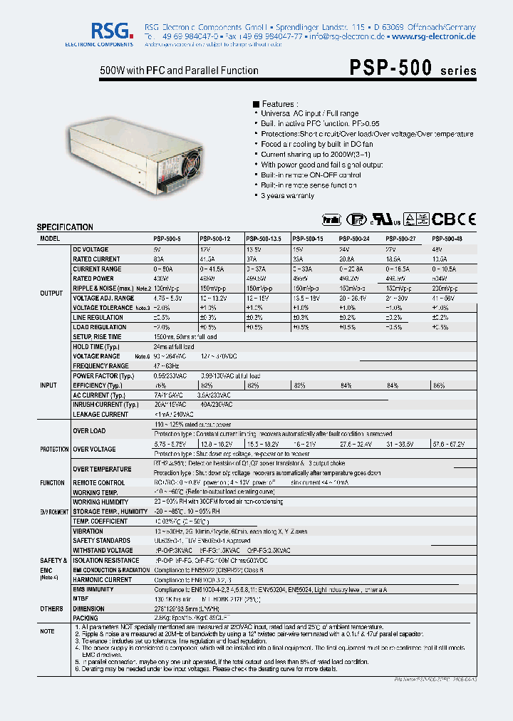 PSP-500_4841375.PDF Datasheet