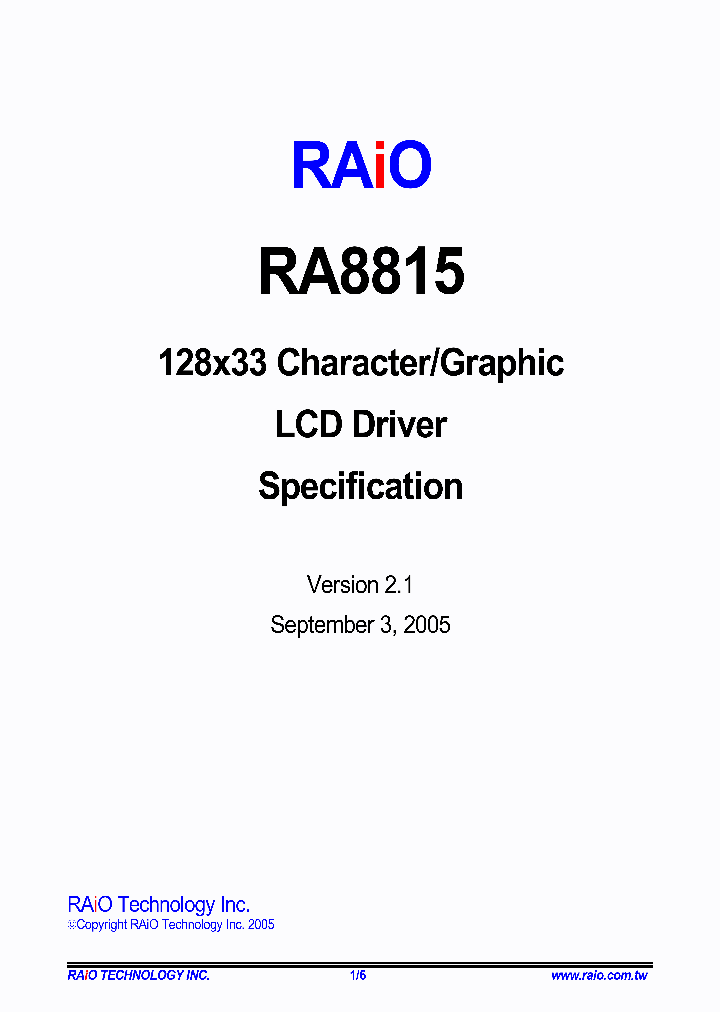 RA8815_4259326.PDF Datasheet