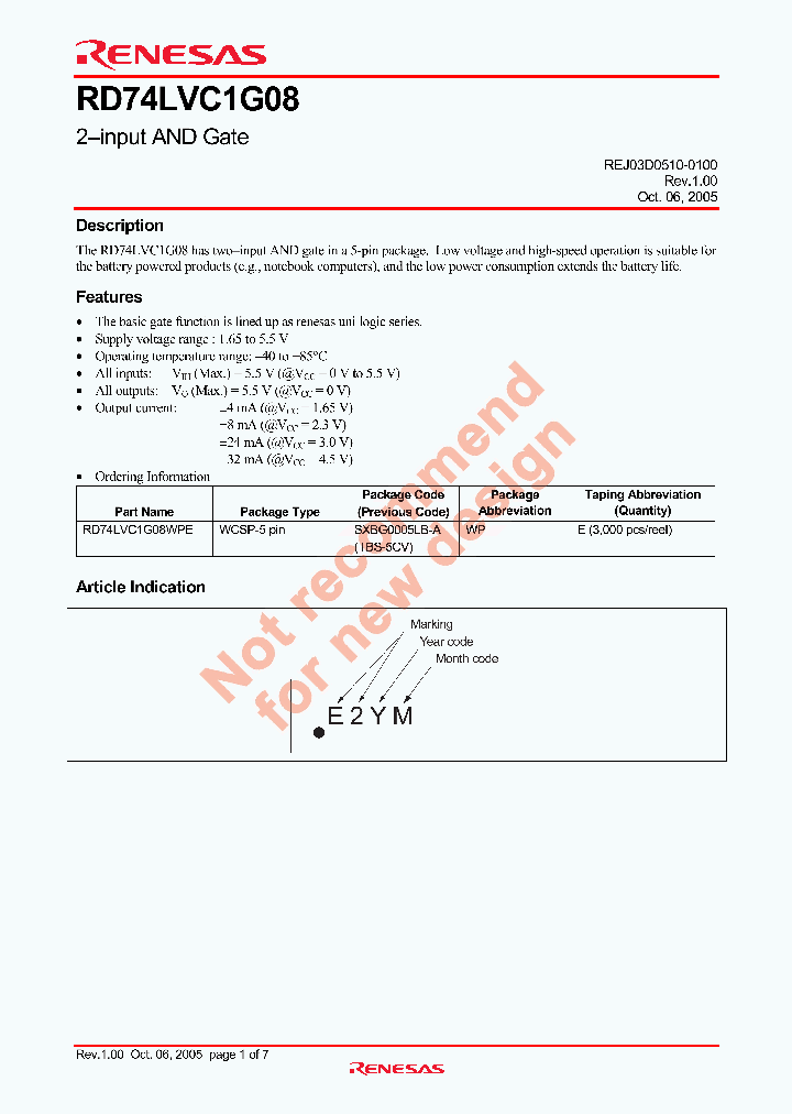 RD74LVC1G08_4785399.PDF Datasheet