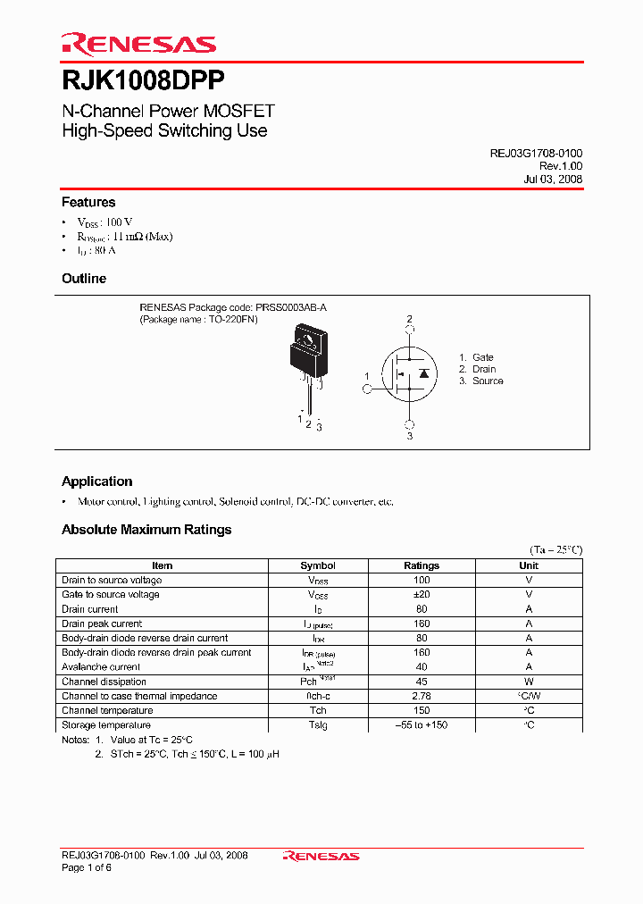 RJK1008DPP_4327962.PDF Datasheet