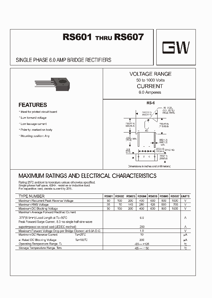 RS601_4488949.PDF Datasheet