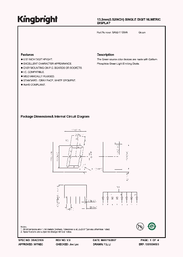 SA52-11GWA_4593598.PDF Datasheet