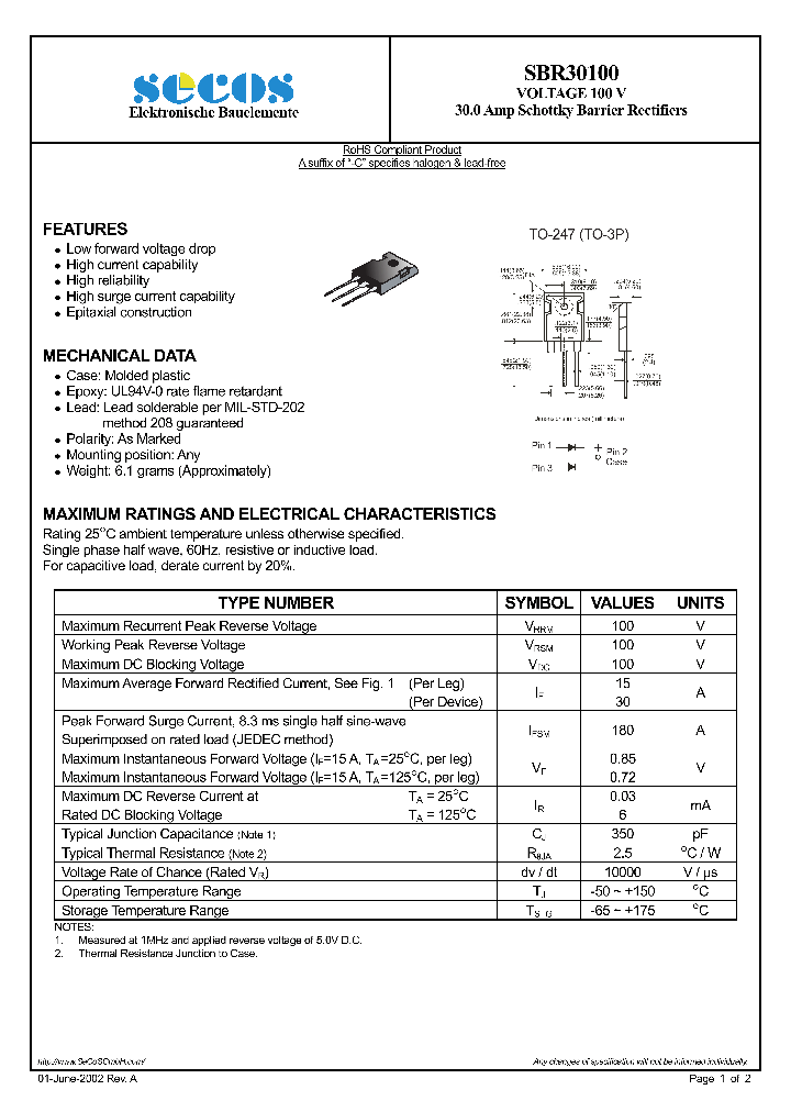 SBR30100_4418888.PDF Datasheet