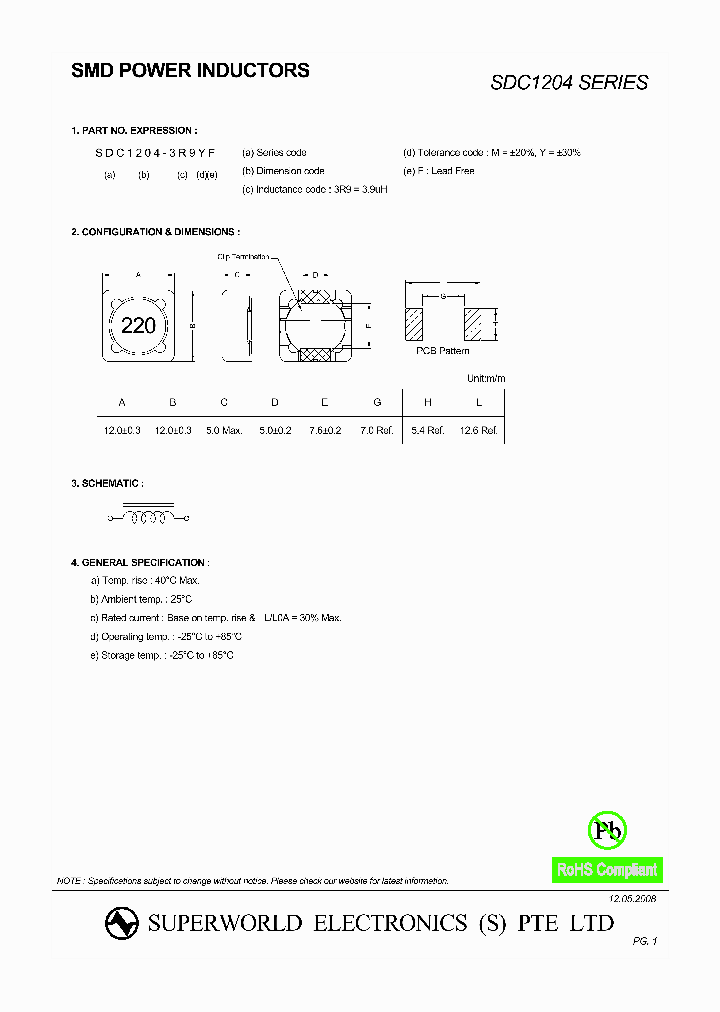 SDC1204-221MF_4496266.PDF Datasheet