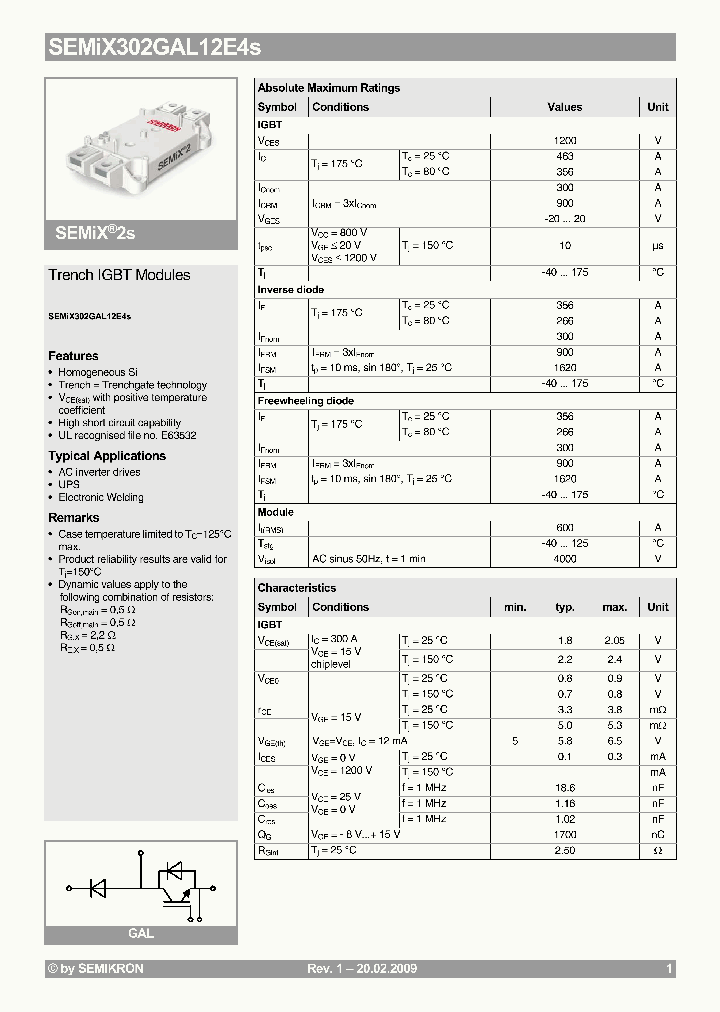 SEMIX302GAL12E4S_4560397.PDF Datasheet