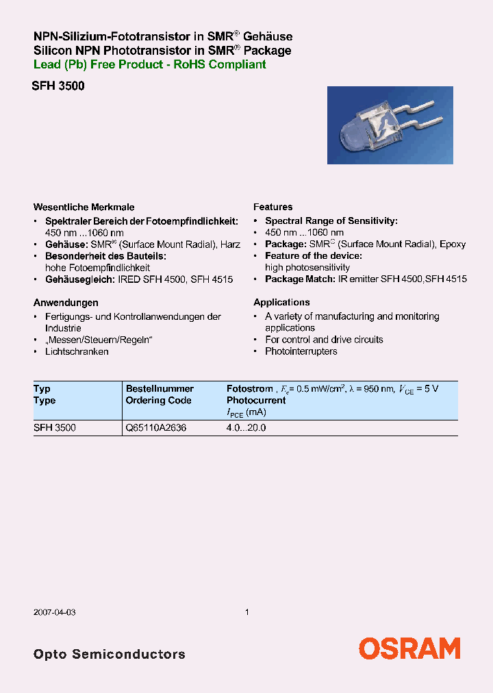 SFH3500_4323889.PDF Datasheet