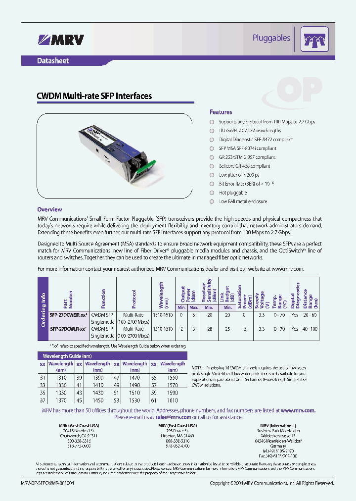 SFP-27DCWEIR_4406268.PDF Datasheet