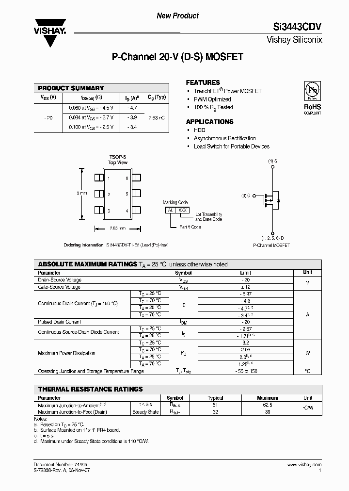 SI3443CDV_4257545.PDF Datasheet