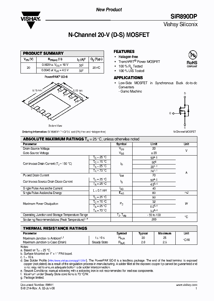 SIR890DP_4543257.PDF Datasheet
