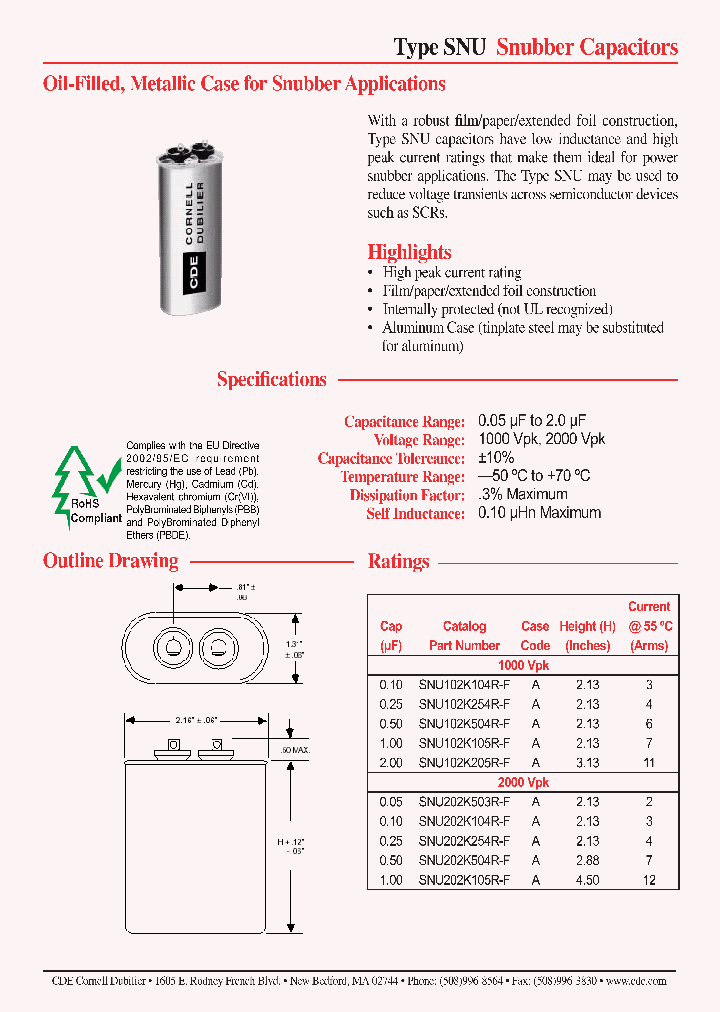 SNU102K105R-F_4207341.PDF Datasheet