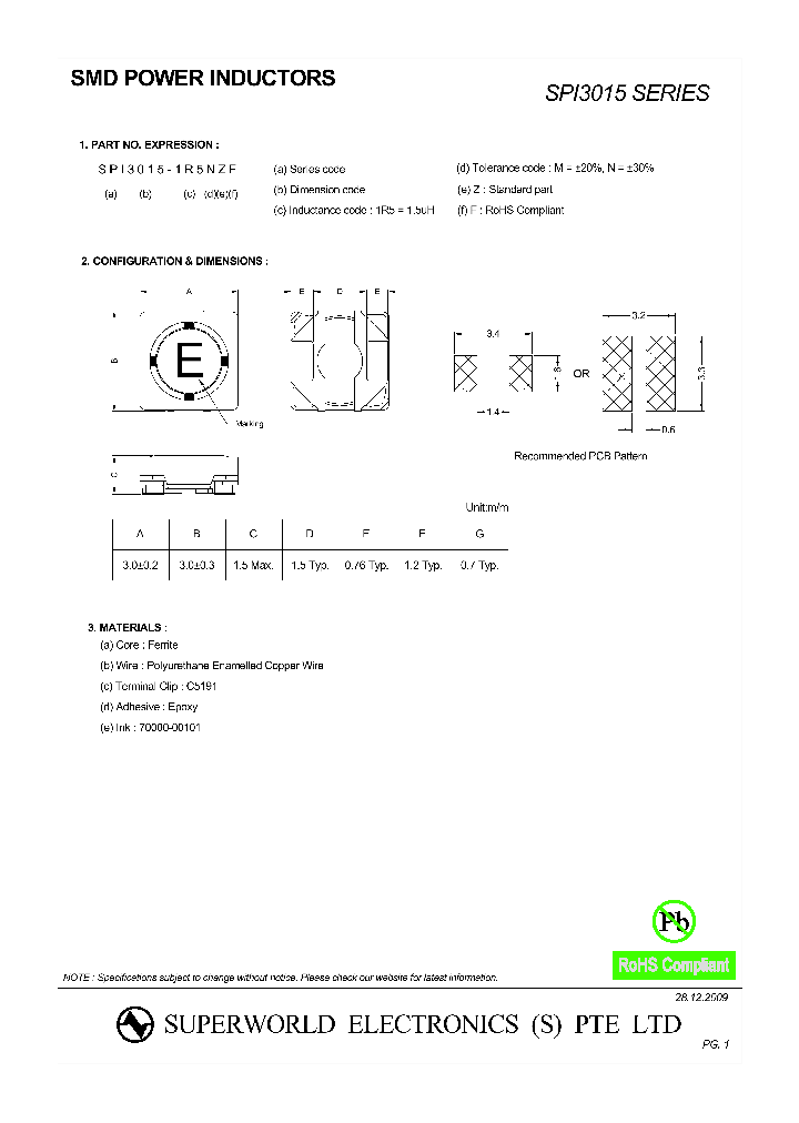 SPI3015_4634268.PDF Datasheet