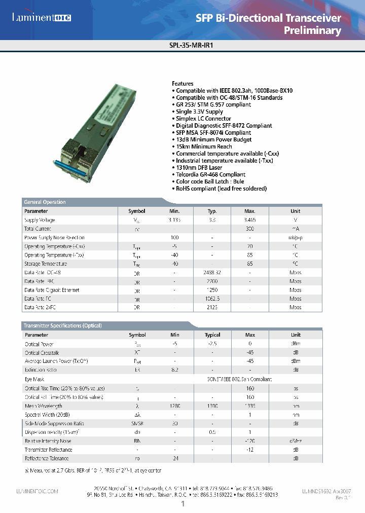 SPL-35-MR-IR1-CDA_4443406.PDF Datasheet