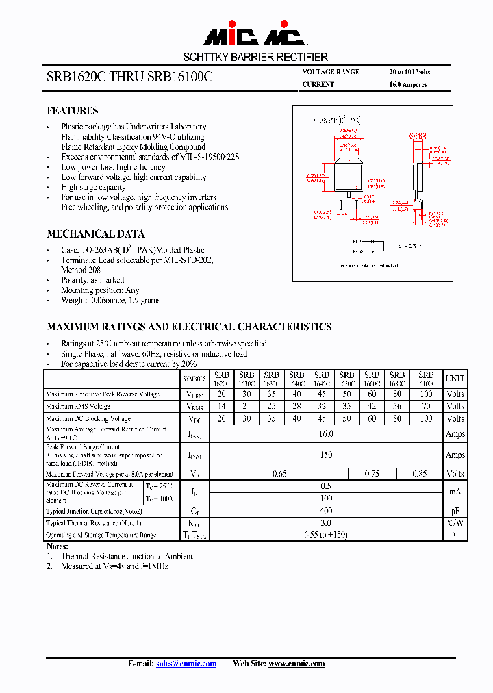 SRB16100C_4400103.PDF Datasheet