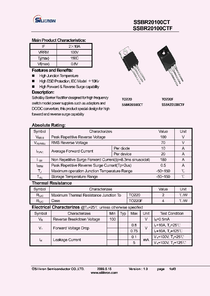 SSBR20100CTF_4729097.PDF Datasheet