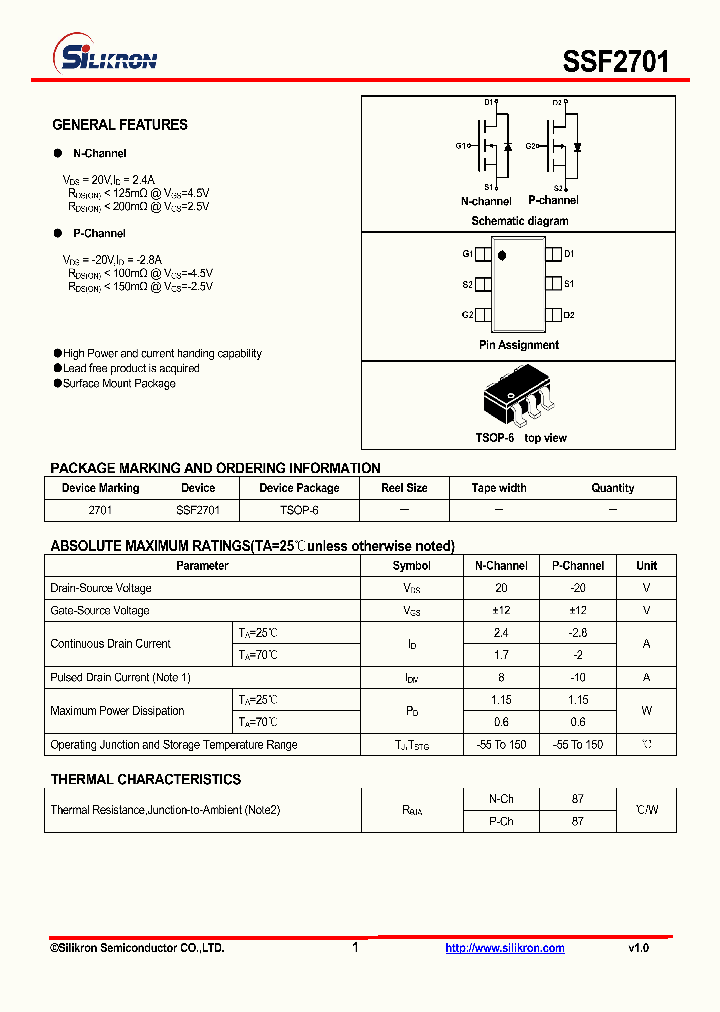 SSF2701_4609949.PDF Datasheet