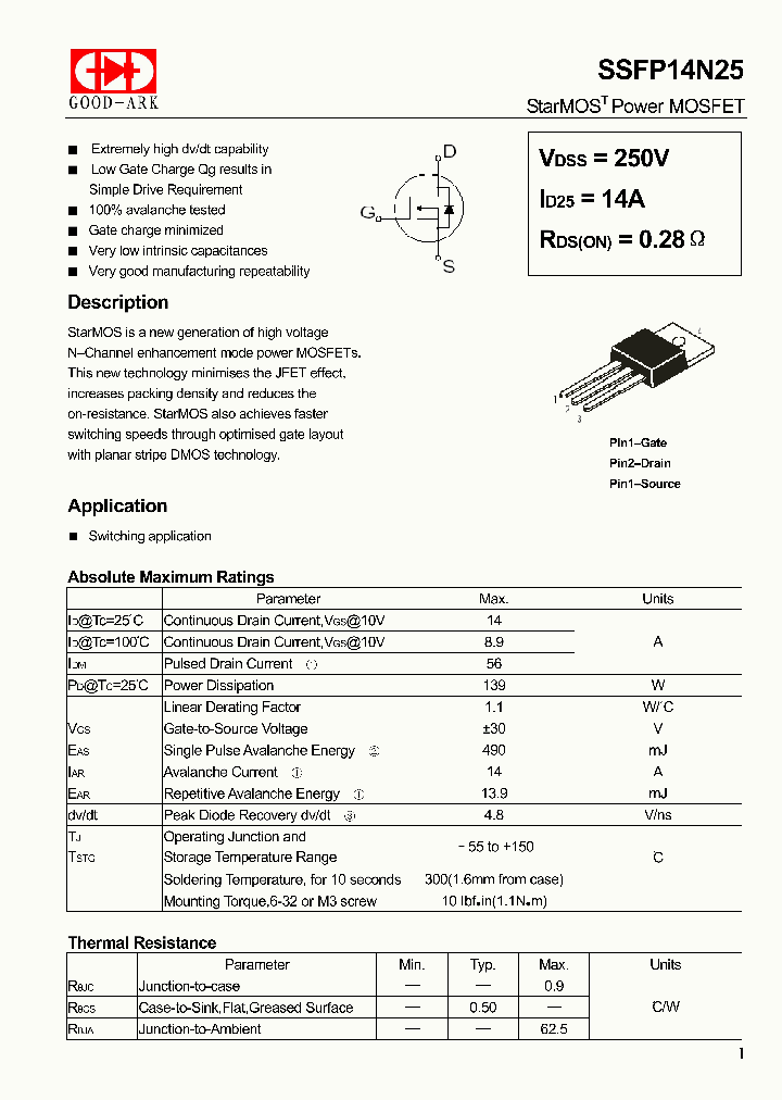 SSFP14N25_4505889.PDF Datasheet