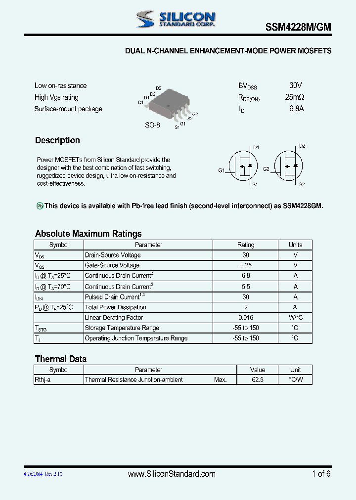 SSM4228GM_4542036.PDF Datasheet