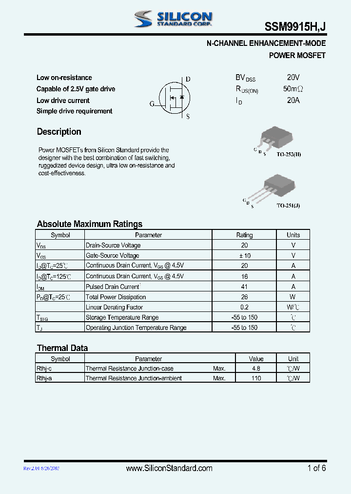 SSM9915H_4630557.PDF Datasheet