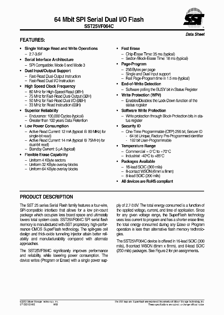 SST25VF064C_4502651.PDF Datasheet
