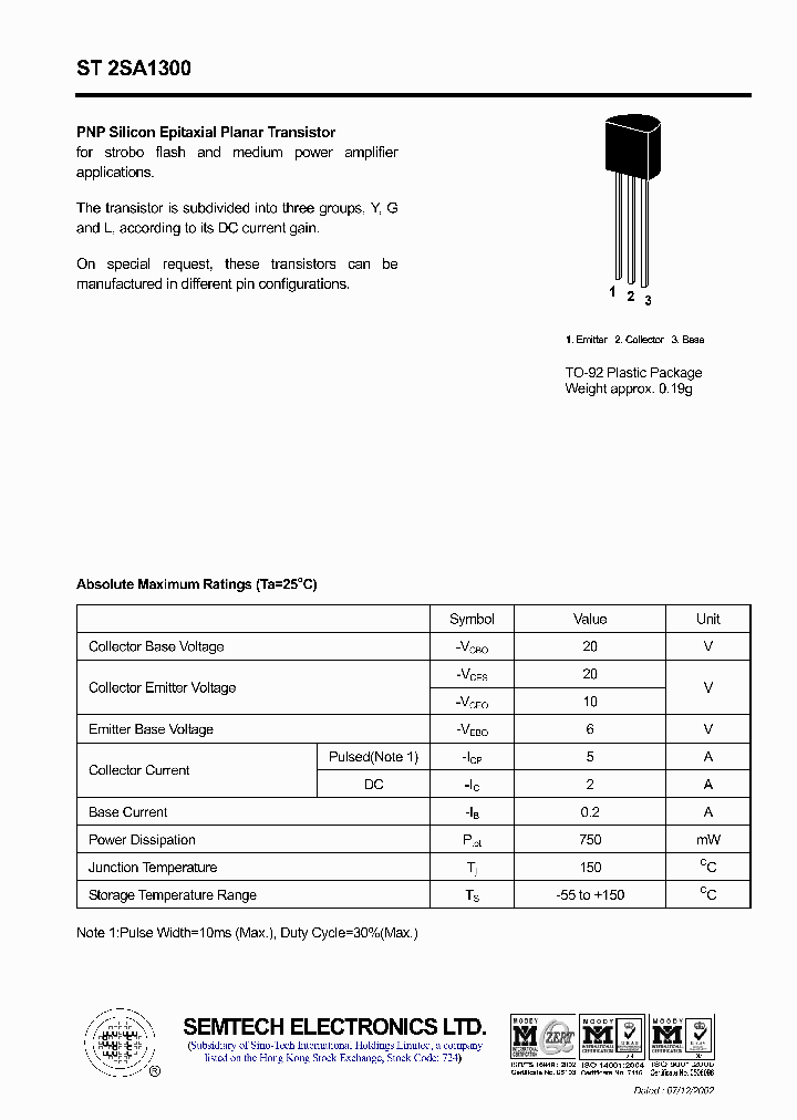 ST2SA1300_4847168.PDF Datasheet