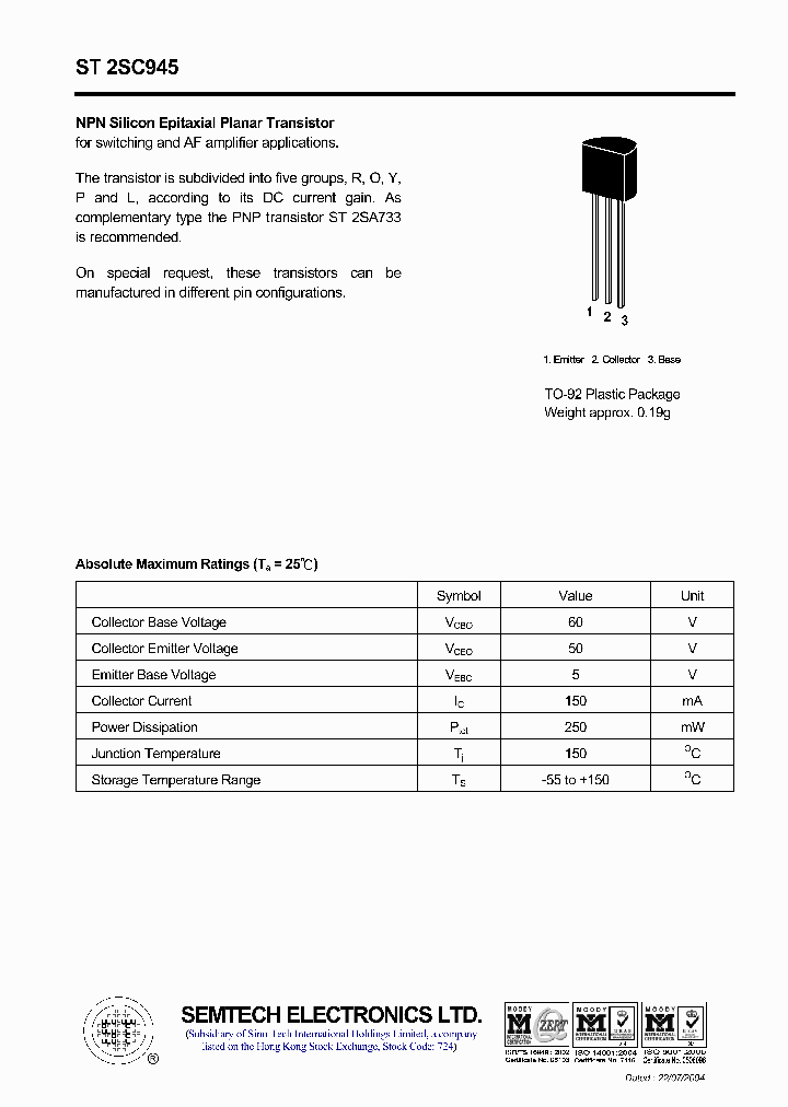 ST2SC945_4422148.PDF Datasheet