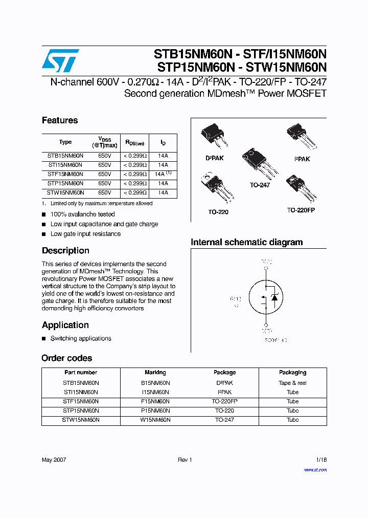 STB15NM60N_4788479.PDF Datasheet