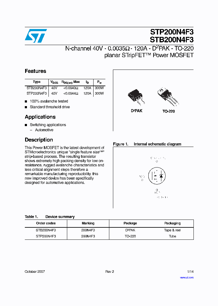STB200N4F3_4710944.PDF Datasheet