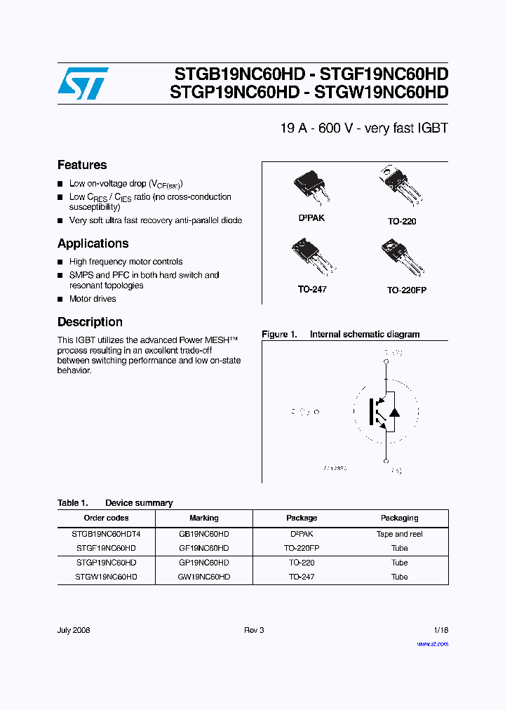 STGP19NC60HD_4581701.PDF Datasheet