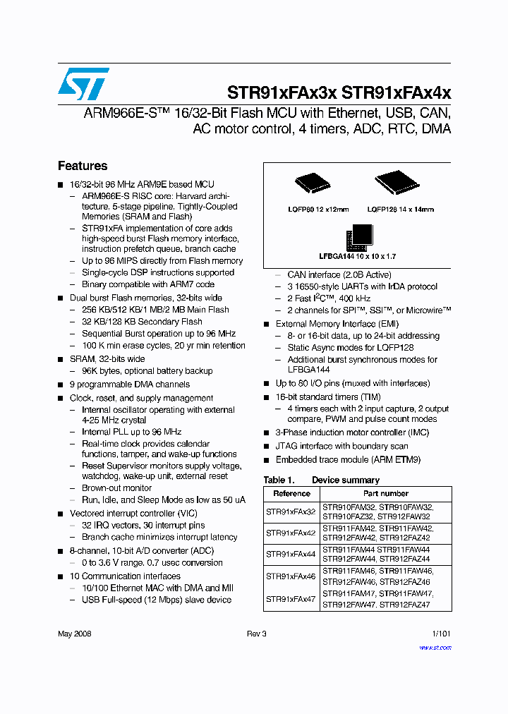 STR91XFAX46_4504536.PDF Datasheet