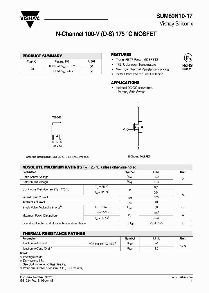 SUM60N10-1708_4361873.PDF Datasheet