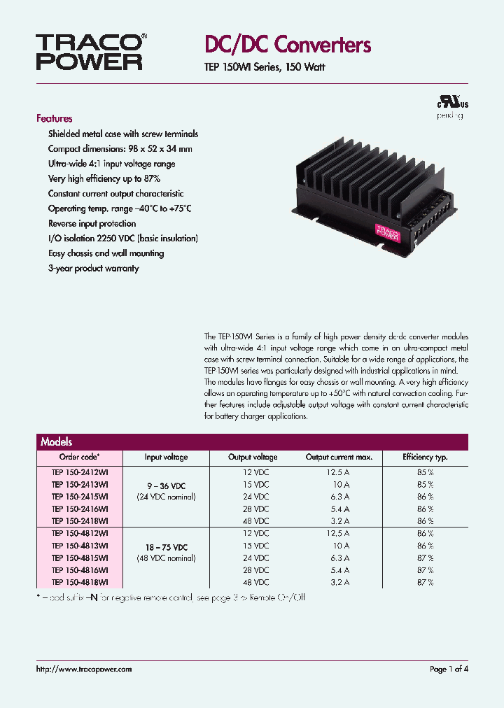 TEP150-2416WI_4437989.PDF Datasheet