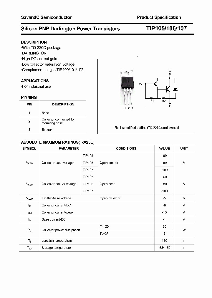 TIP105_4607961.PDF Datasheet