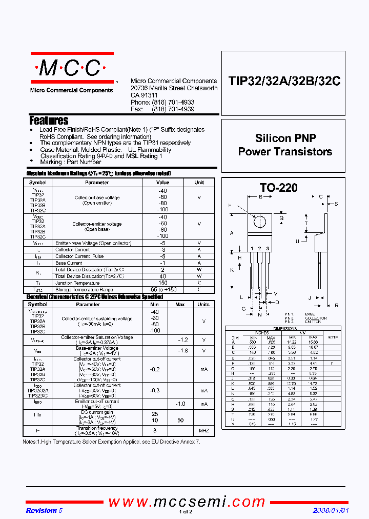 TIP32_4778325.PDF Datasheet